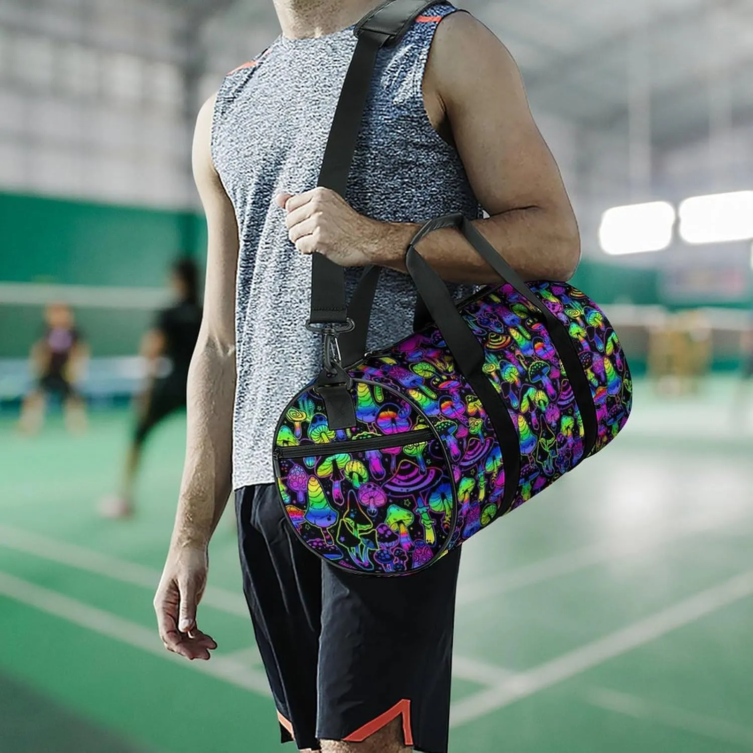 Paisley Headscarf Pattern Fitness Bag Waterproof And Stain Resistant Suitable for Unisex
