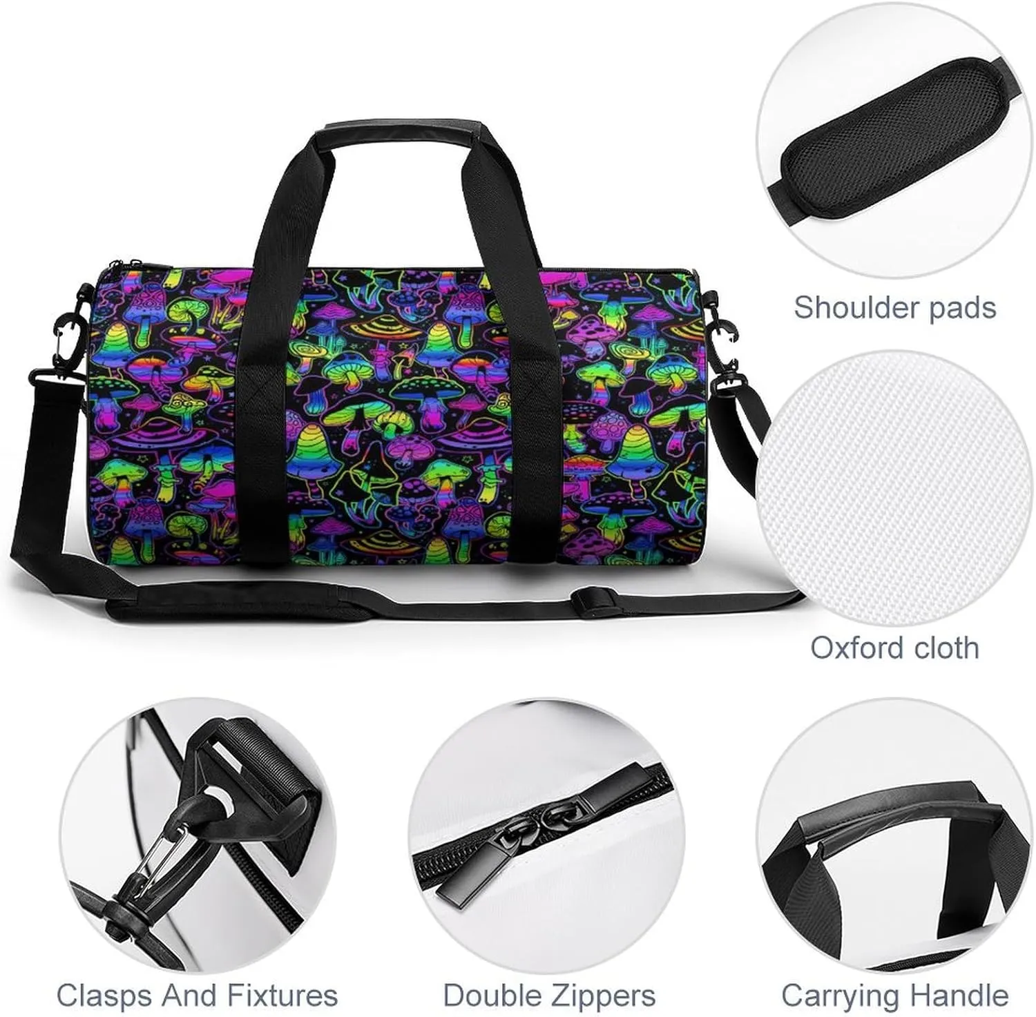 Paisley Headscarf Pattern Fitness Bag Waterproof And Stain Resistant Suitable for Unisex