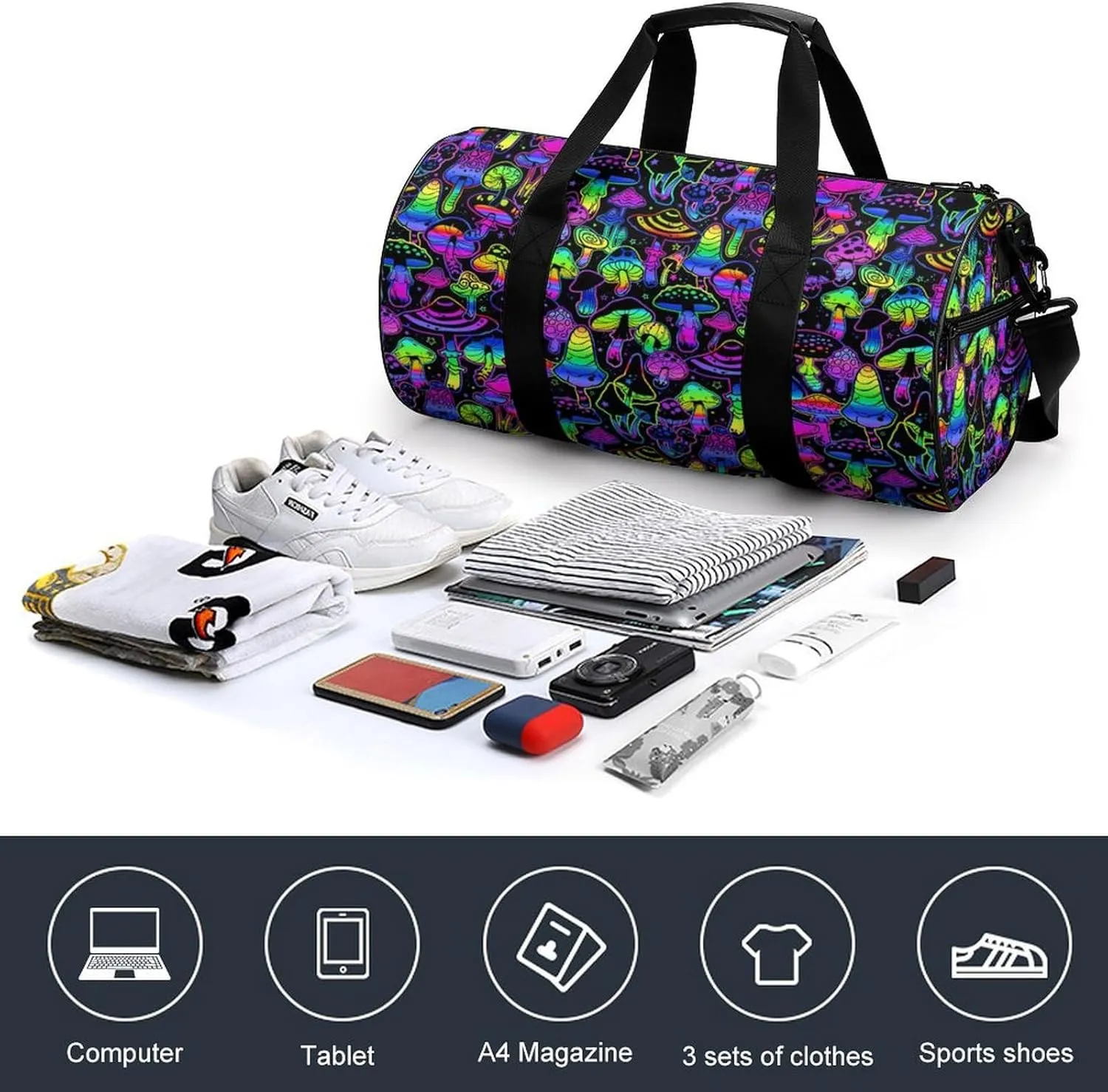 Paisley Headscarf Pattern Fitness Bag Waterproof And Stain Resistant Suitable for Unisex