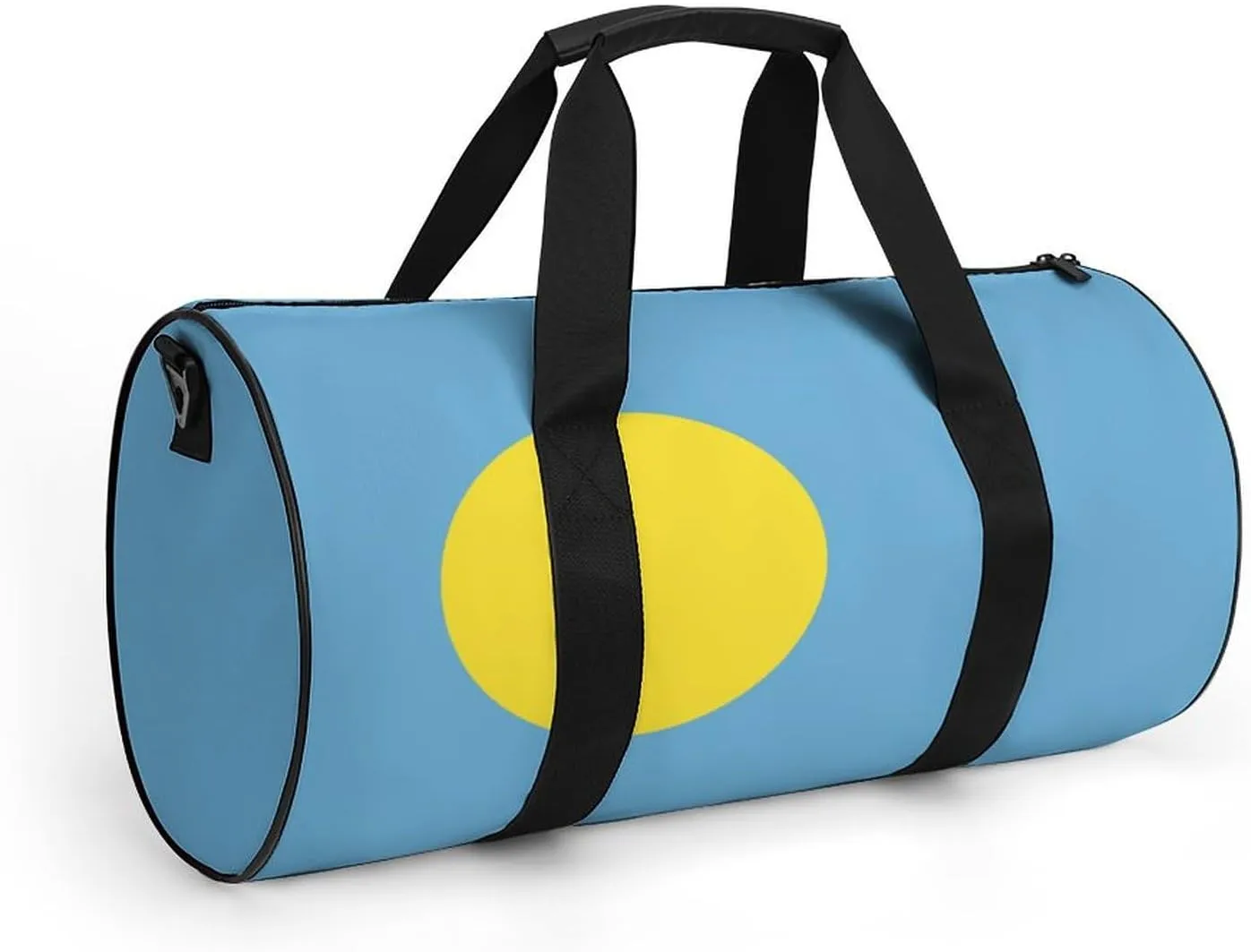Palau Flag Waterproof Sports Duffel Bag with Dry Wet Separation for Gym Beach Travel