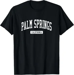 Palm Springs California CA Vintage Athletic Sports Design T-Shirt