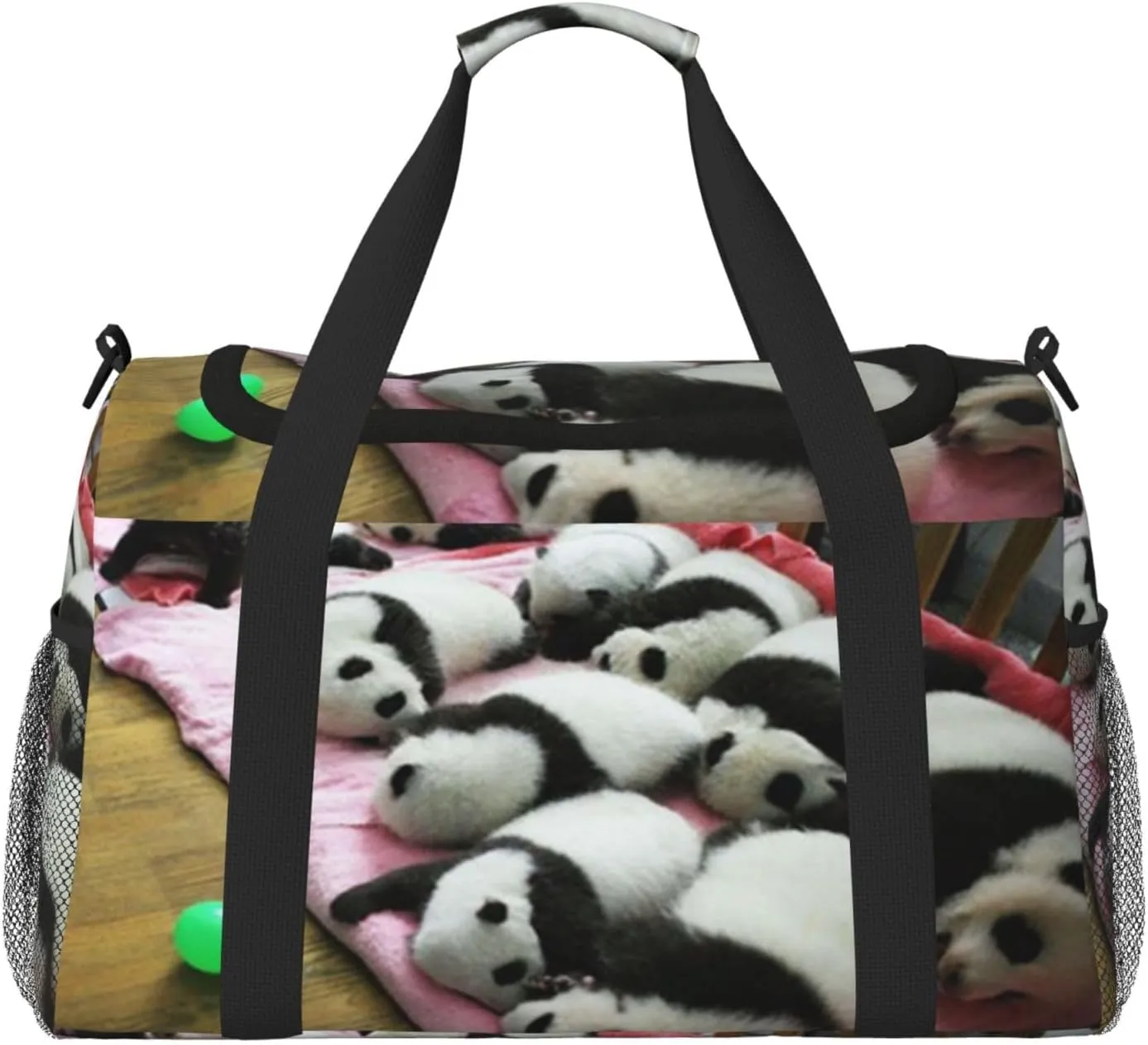 Panda Travel Duffel Bag Large Foldable Waterproof Overnight Bag For Beach Swim Bags Pool Sports Gym