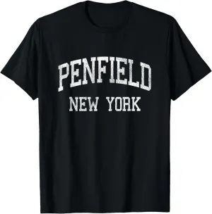 Penfield New York NY Vintage Athletic Sports Design T-Shirt