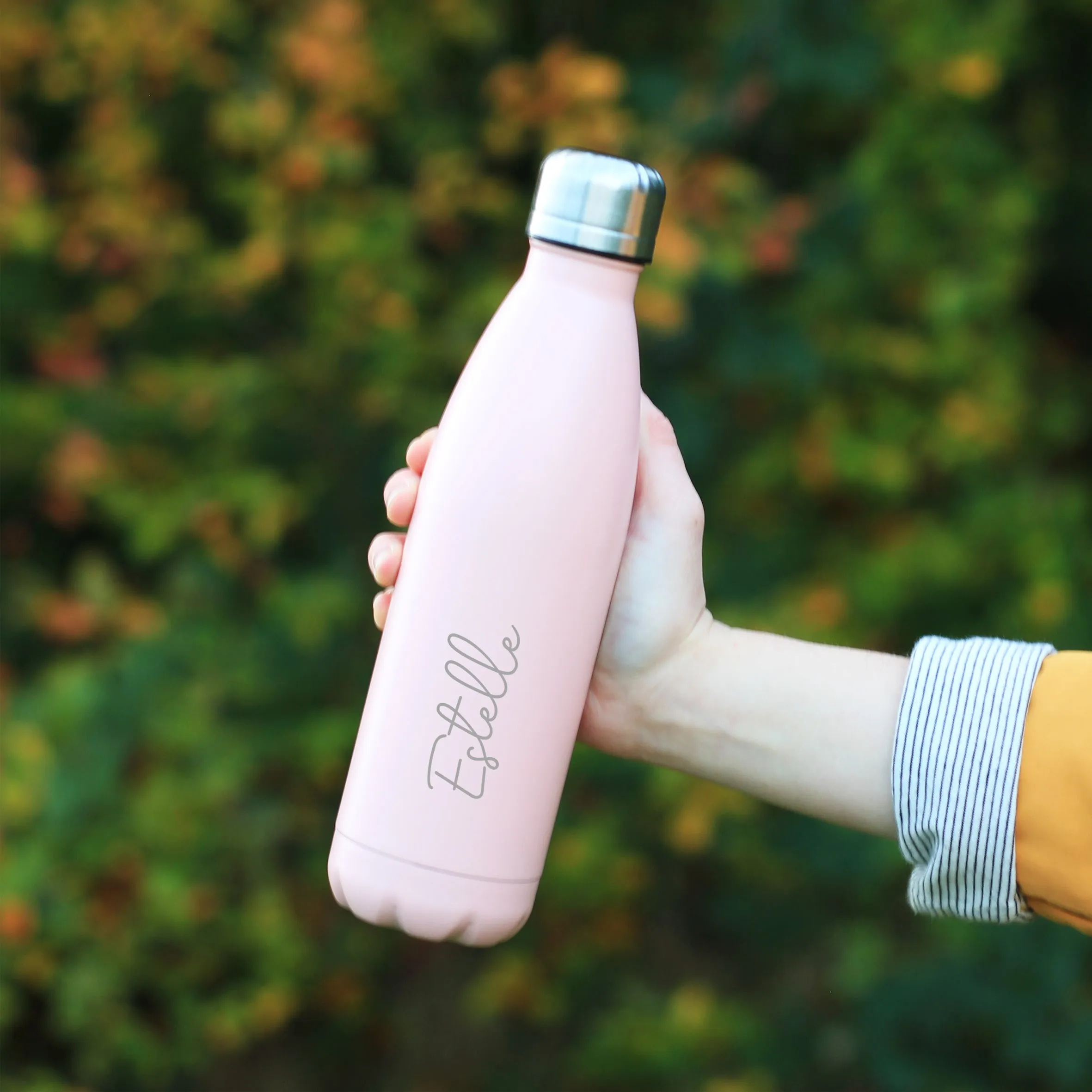 Personalised Insulated Stainless Steel Bottle 500ml - 12 Hot 24 Cold