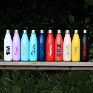 Personalised Unisex 500ml Insulated Stainless Steel Bottle