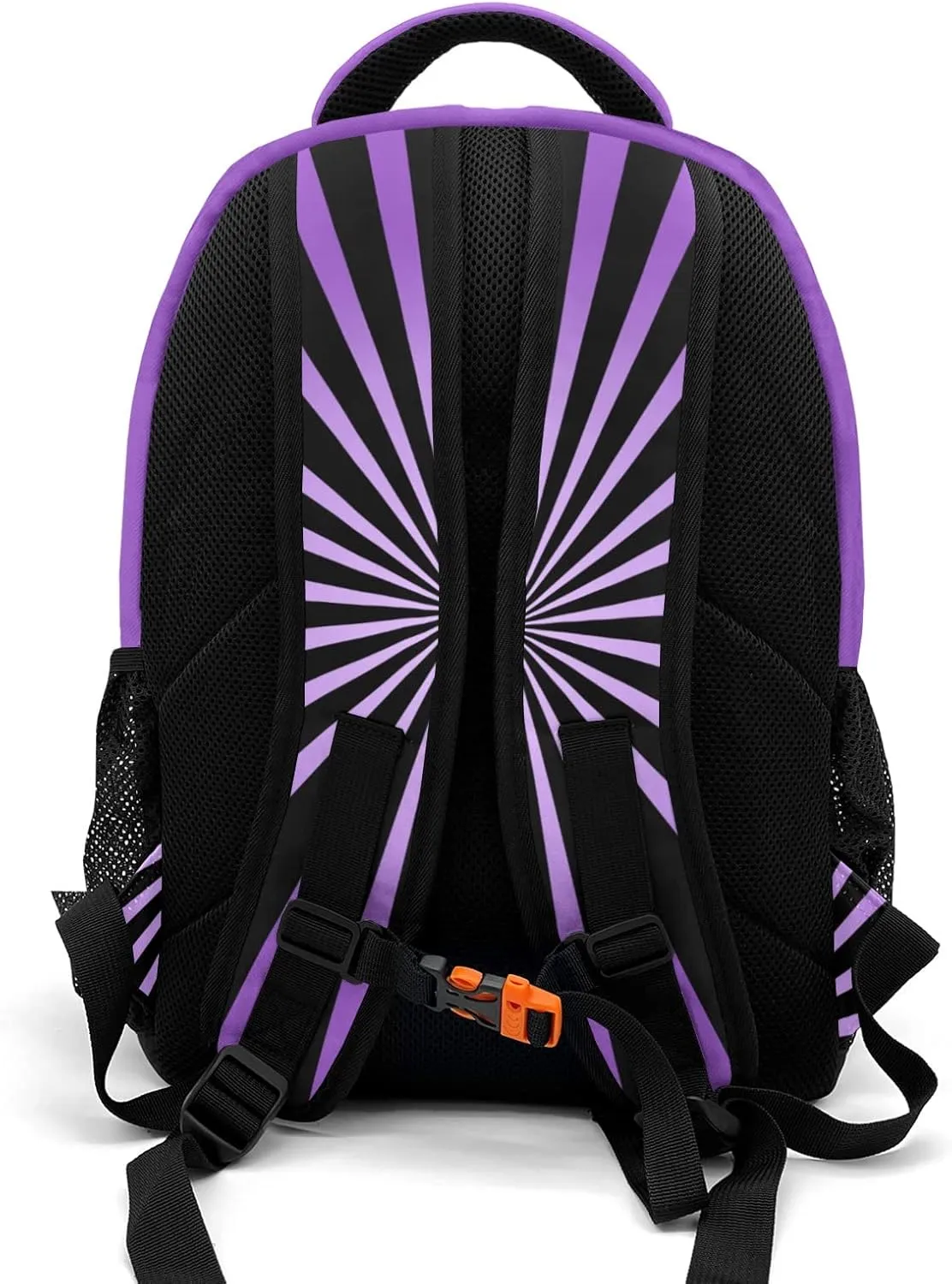 Personalized Cheerleaders Backpack Casual Bag Daypack Laptop Bag for Family Party Gift Purple Shine Stripe Purple