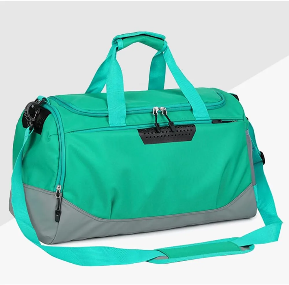 Personalized Duffle Bag with Photo Text Custom Sports Bag for Women Men (green)