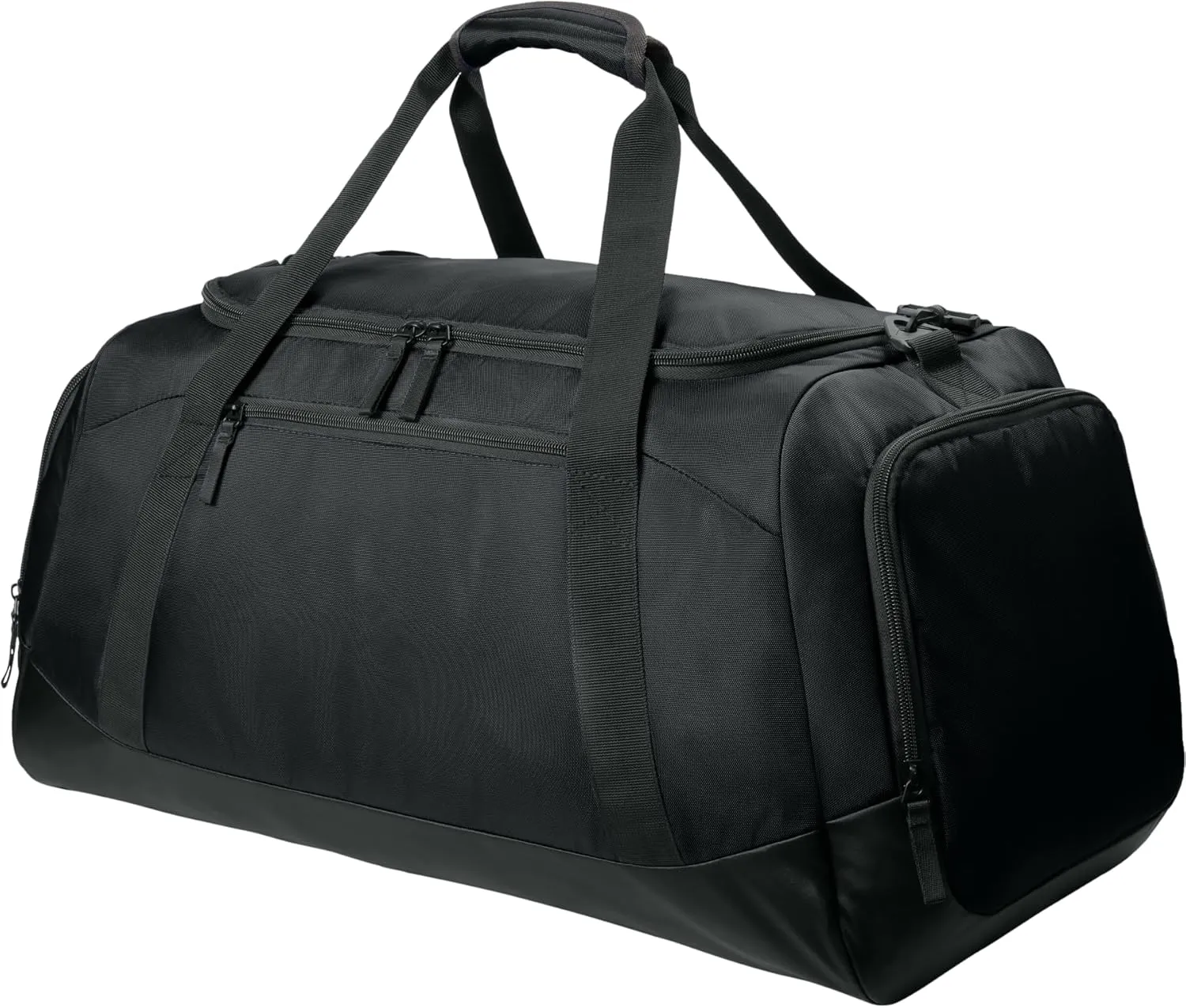 Personalized Large Sports Duffel Gym Bag for Women with Shoe Compartment, Durable Duffle Bag for Travel and Fitness, Spacious Storage, Adjustable Strap (Custom Upload, Black)