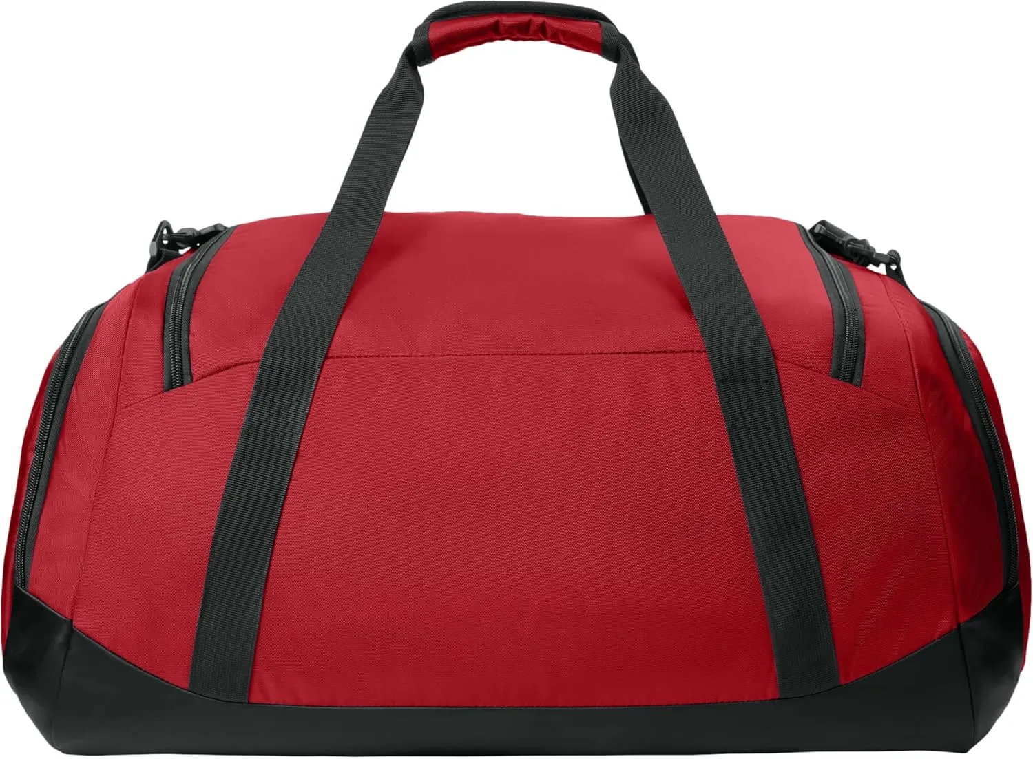 Personalized Large Sports Duffel Gym Bag for Women with Shoe Compartment, Durable Duffle Bag for Travel and Fitness, Spacious Storage, Adjustable Strap (Custom Upload, Red)