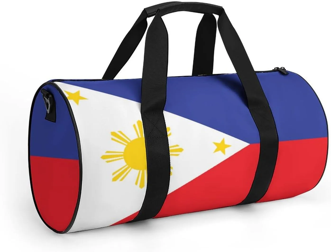 Philippines Flag Large Gym Duffel Bag Dry Wet Separation for Men Women Travel Workout