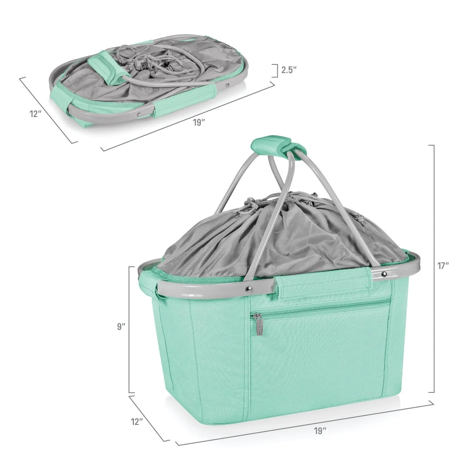 Picnic Time Metro Basket Collapsible Cooler Tote