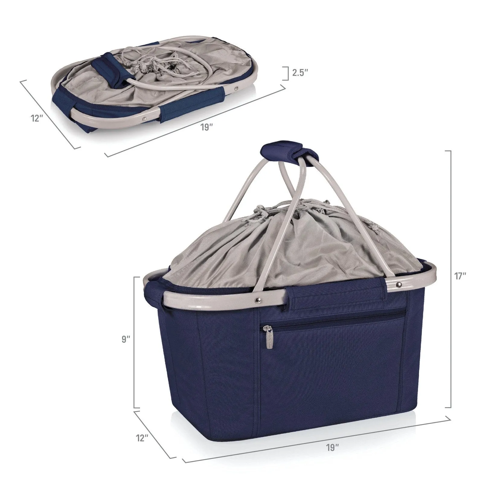 Picnic Time Metro Basket Collapsible Cooler Tote