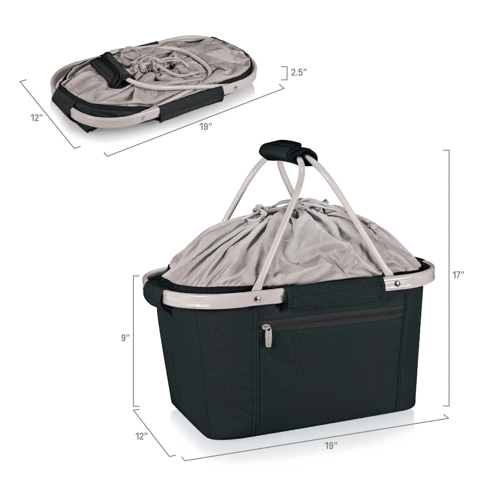 Picnic Time Metro Basket Collapsible Cooler Tote