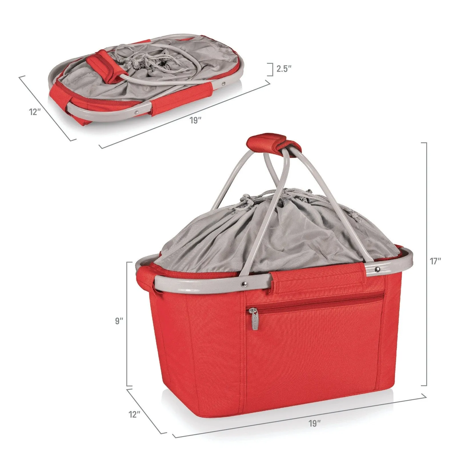 Picnic Time Metro Basket Collapsible Cooler Tote