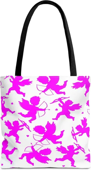 Pink Cupids Shopping Tote Bag 16' x 16"