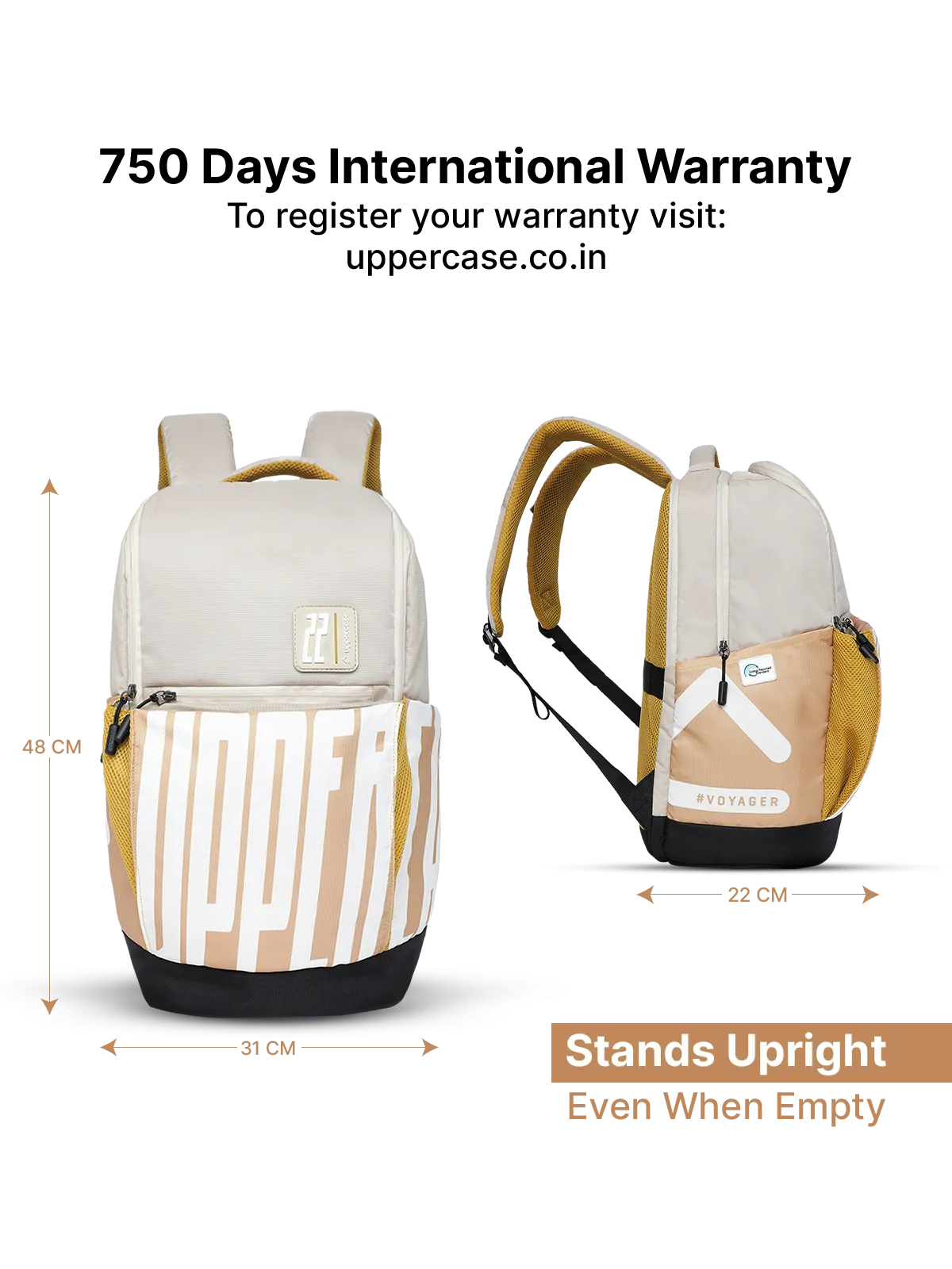Pixel 03 2024 Beige Backpack