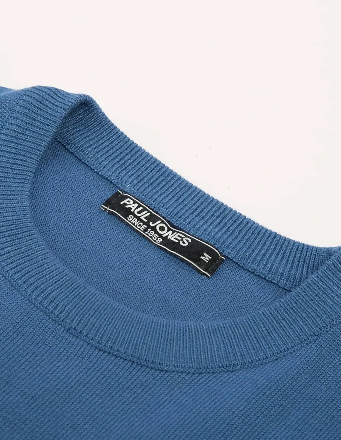 PJ Paul Jones Mens Striped Pullover Sweater Crewneck Contrast Fine Knitted Sweaters