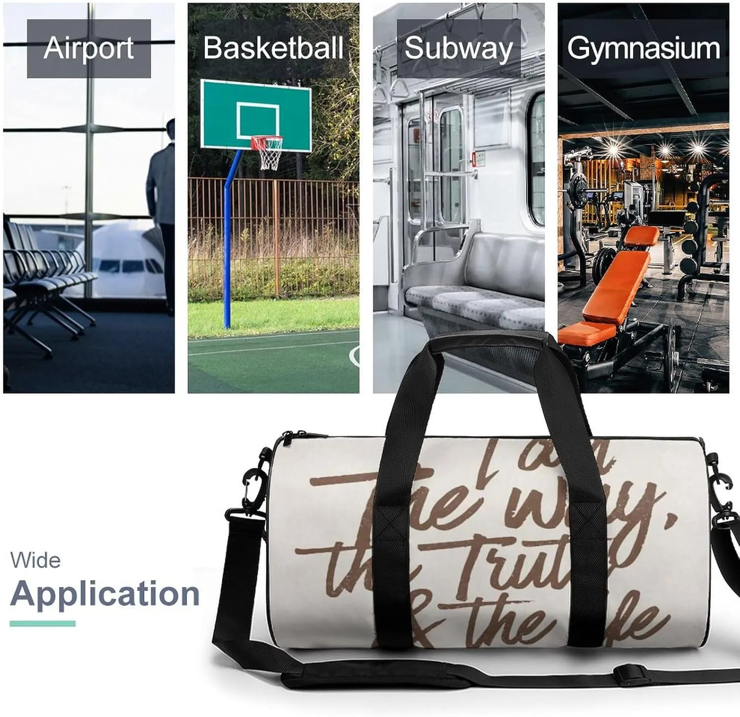 Plant Sage Green Leaves Fitness Bag Waterproof And Stain Resistant Suitable for Unisex