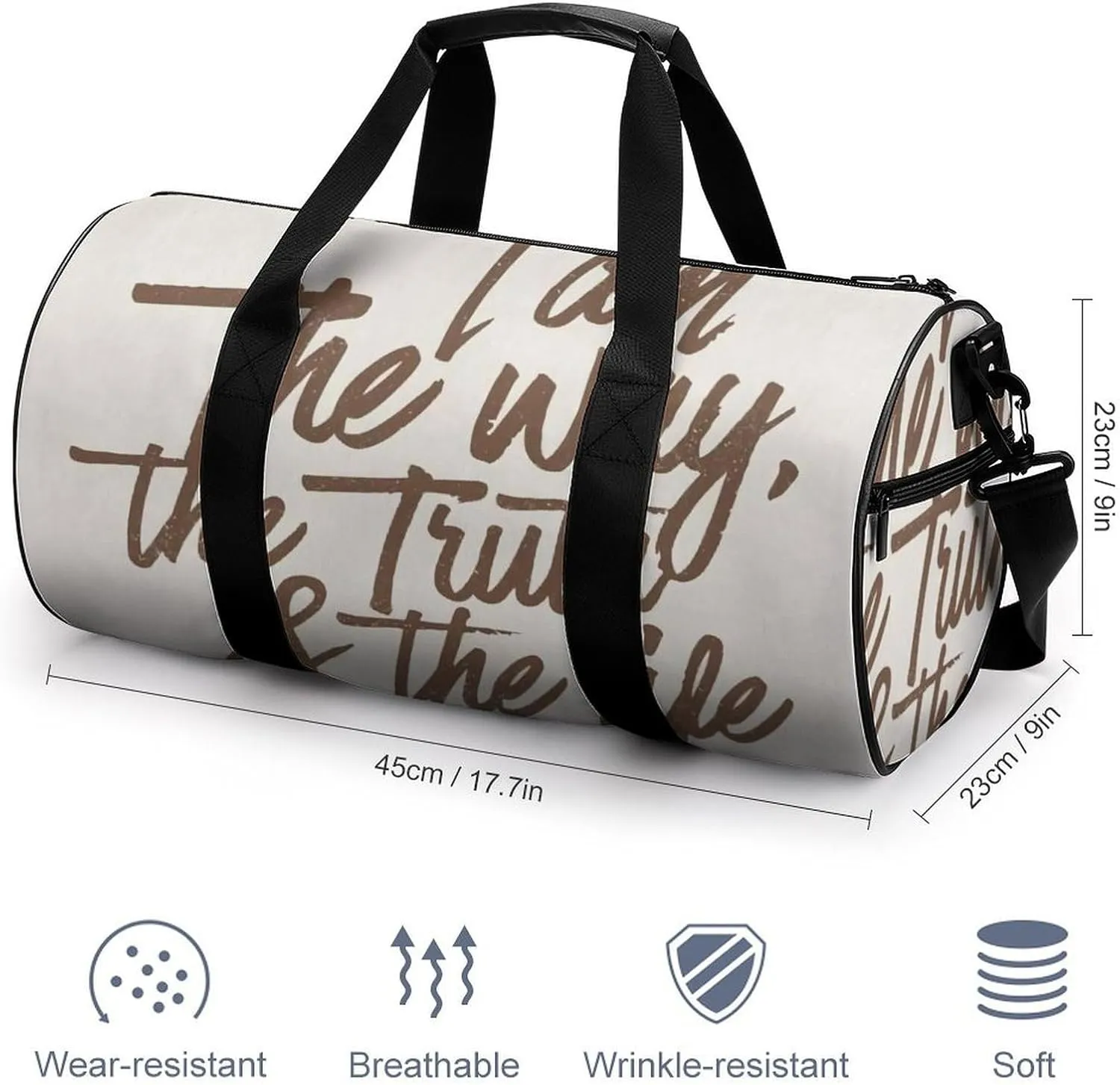 Plant Sage Green Leaves Fitness Bag Waterproof And Stain Resistant Suitable for Unisex
