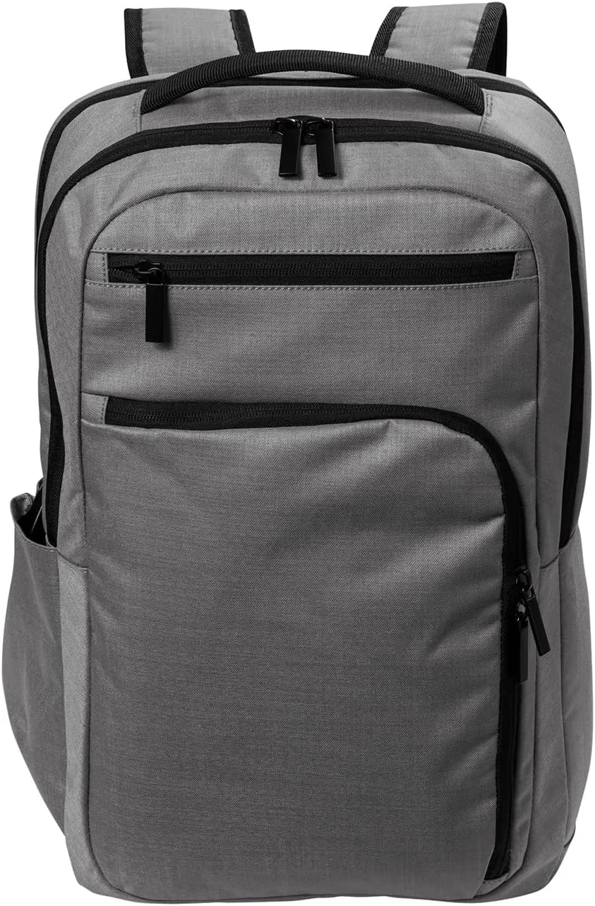 Port Authority Impact Tech Backpack BG225, Gusty Grey Heather, OSFA
