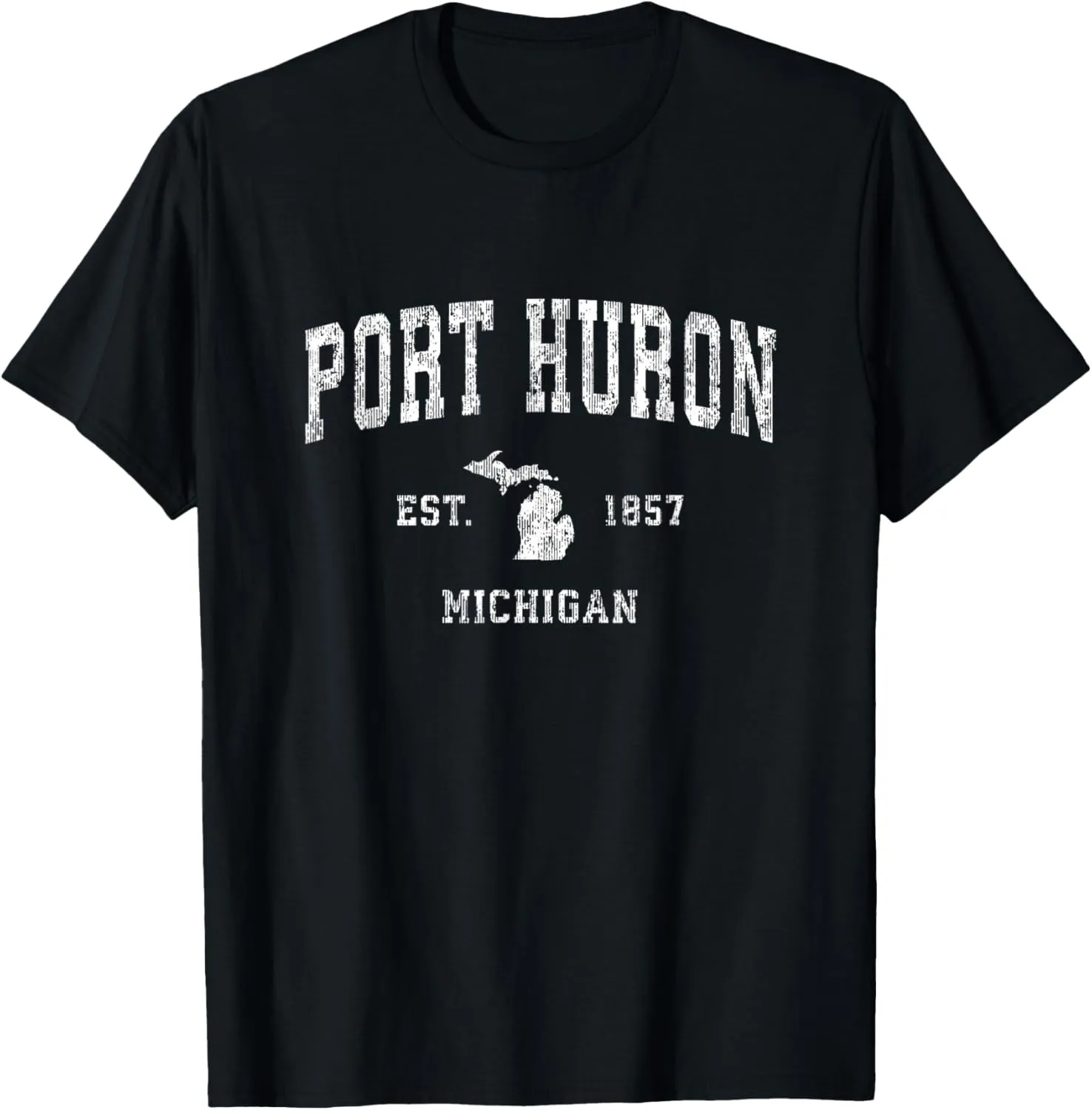 Port Huron Michigan MI Vintage Athletic Sports Design T-Shirt
