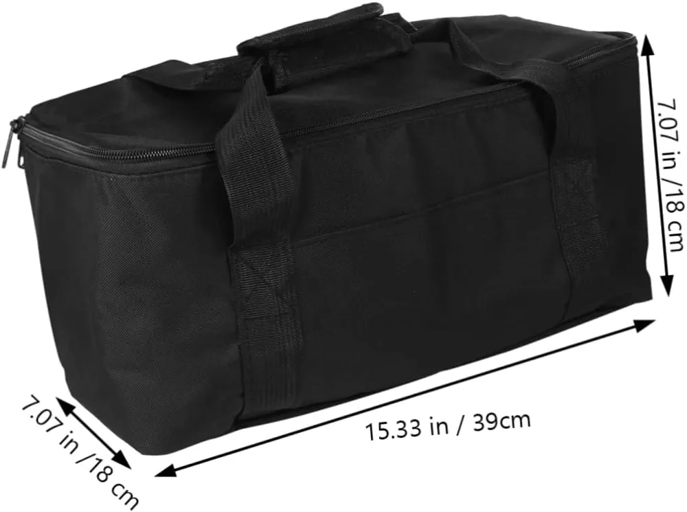 Portable Insulated Bag Capacity Thermal Cooler for Pizza and Lunch with Dual Zippers for Food and Catering