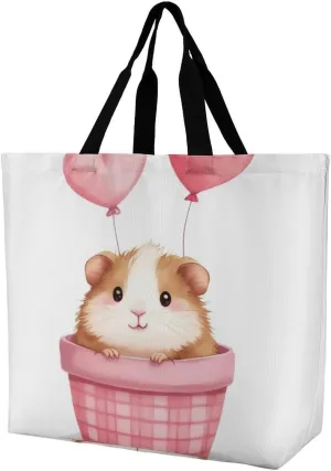 Portable Large Tote Bag for Women, Reusable Grocery Shoulder Bag Multipurpose Shopping Bags