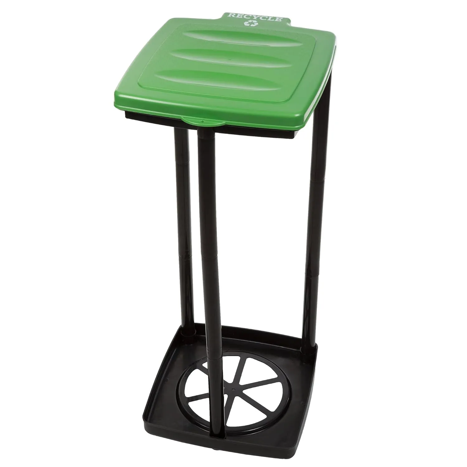 Portable Trash Bag Holder - Collapsible Trashcan for Garbage - Indoor/Outdoor Use - Ideal for Camping, Recycling, and More by Wakeman Outdoors (Green)