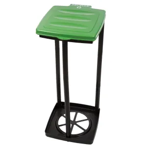 Portable Trash Bag Holder - Collapsible Trashcan for Garbage - Indoor/Outdoor Use - Ideal for Camping, Recycling, and More by Wakeman Outdoors (Green)
