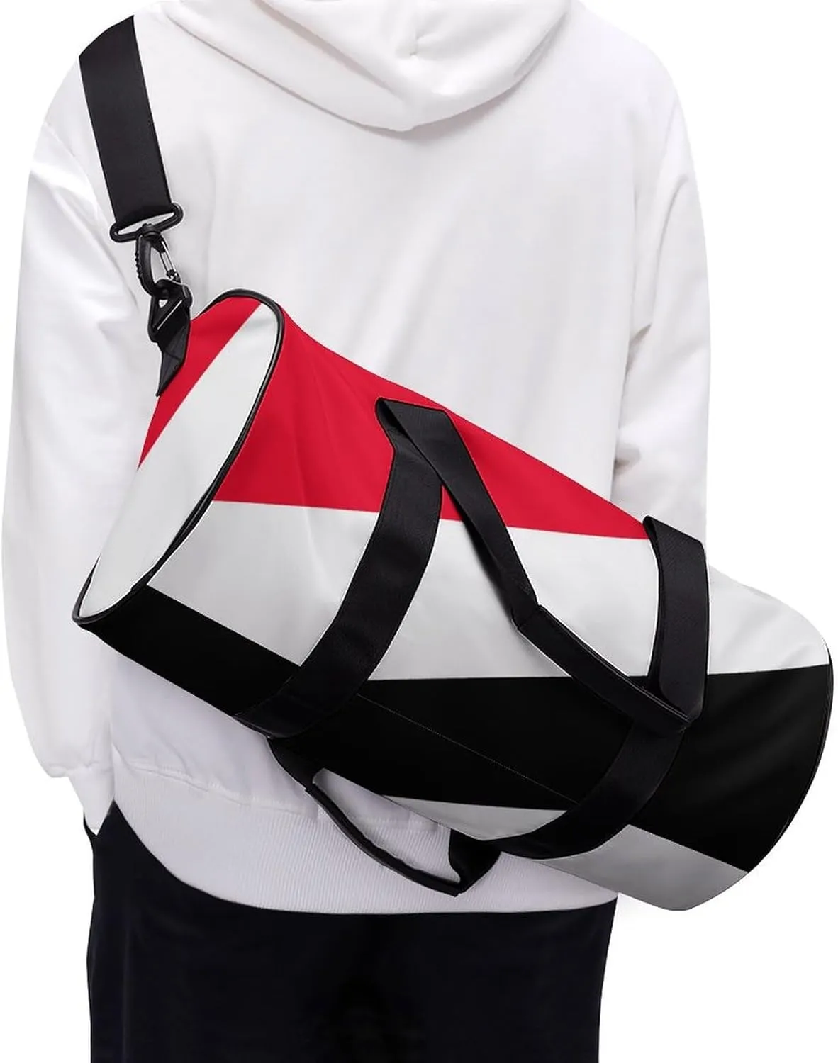 Principality Sealand Flag Sports Duffel Bag for Men Women with Shoe Compartment Gym Weekender Tote