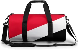 Principality Sealand Flag Sports Duffel Bag for Men Women with Shoe Compartment Gym Weekender Tote