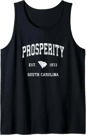Prosperity South Carolina SC Vintage Athletic Sports Design Tank Top