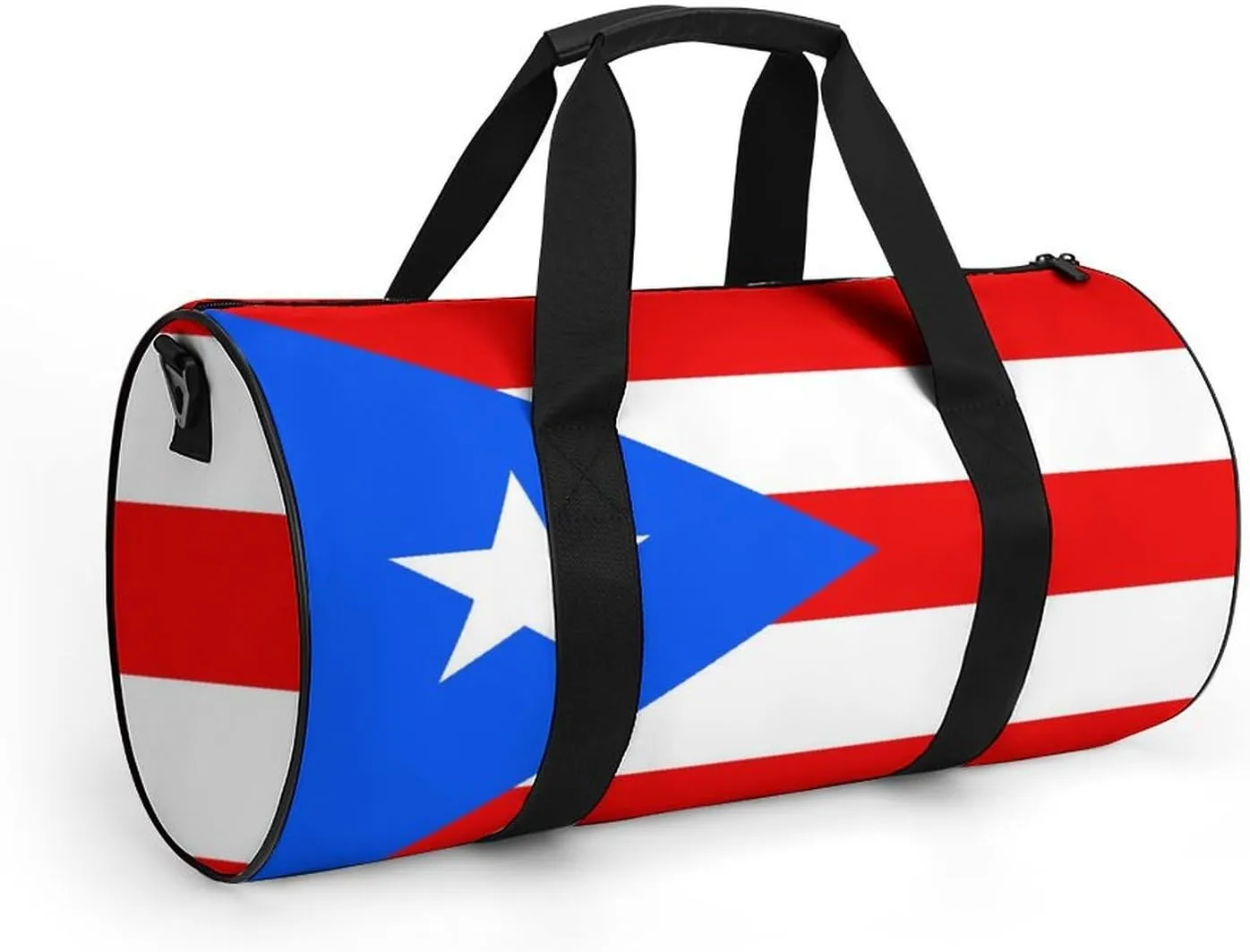 Puerto Rico Flag Sports Duffle Bag with Dry Wet Separation Overnight Gym Bag for Men Women Travel