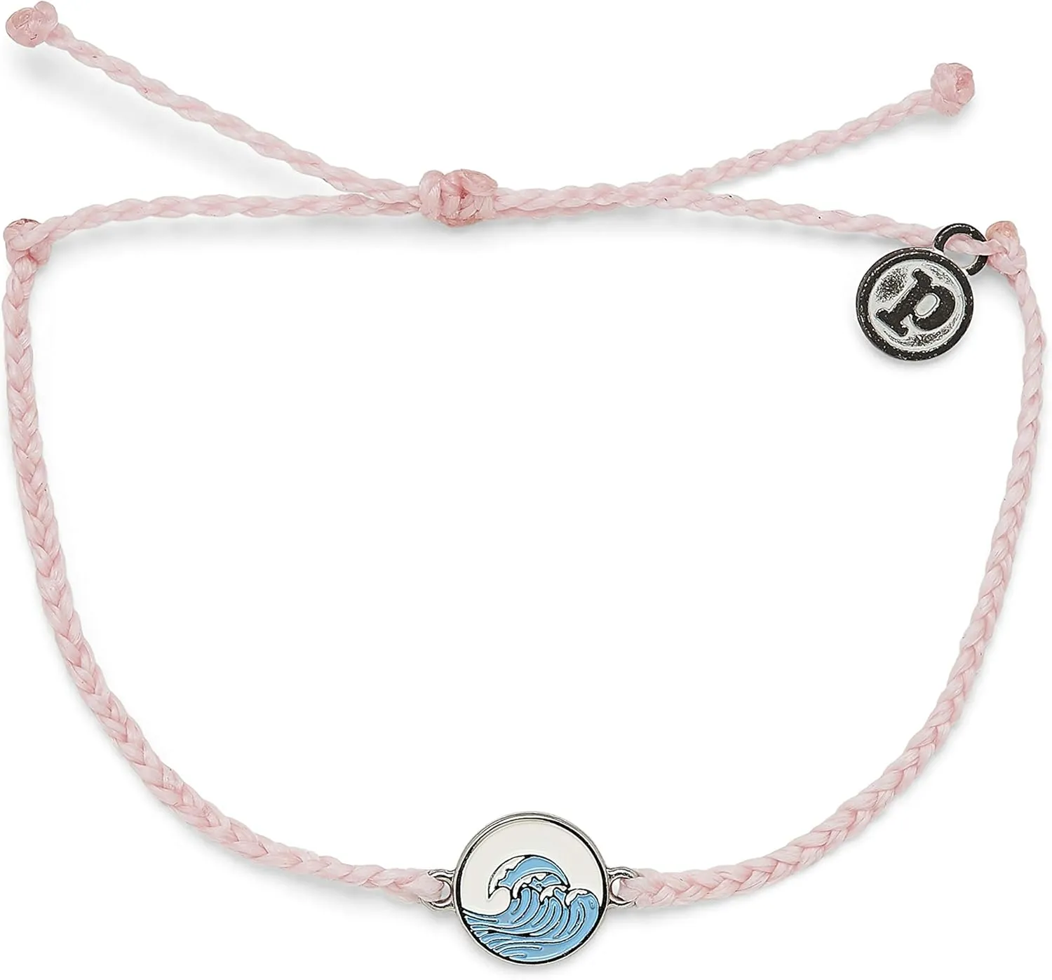 Pura Vida Silver or Gold Make Waves Bracelet - 100% Waterproof, Adjustable Band - Plated Brand Charm