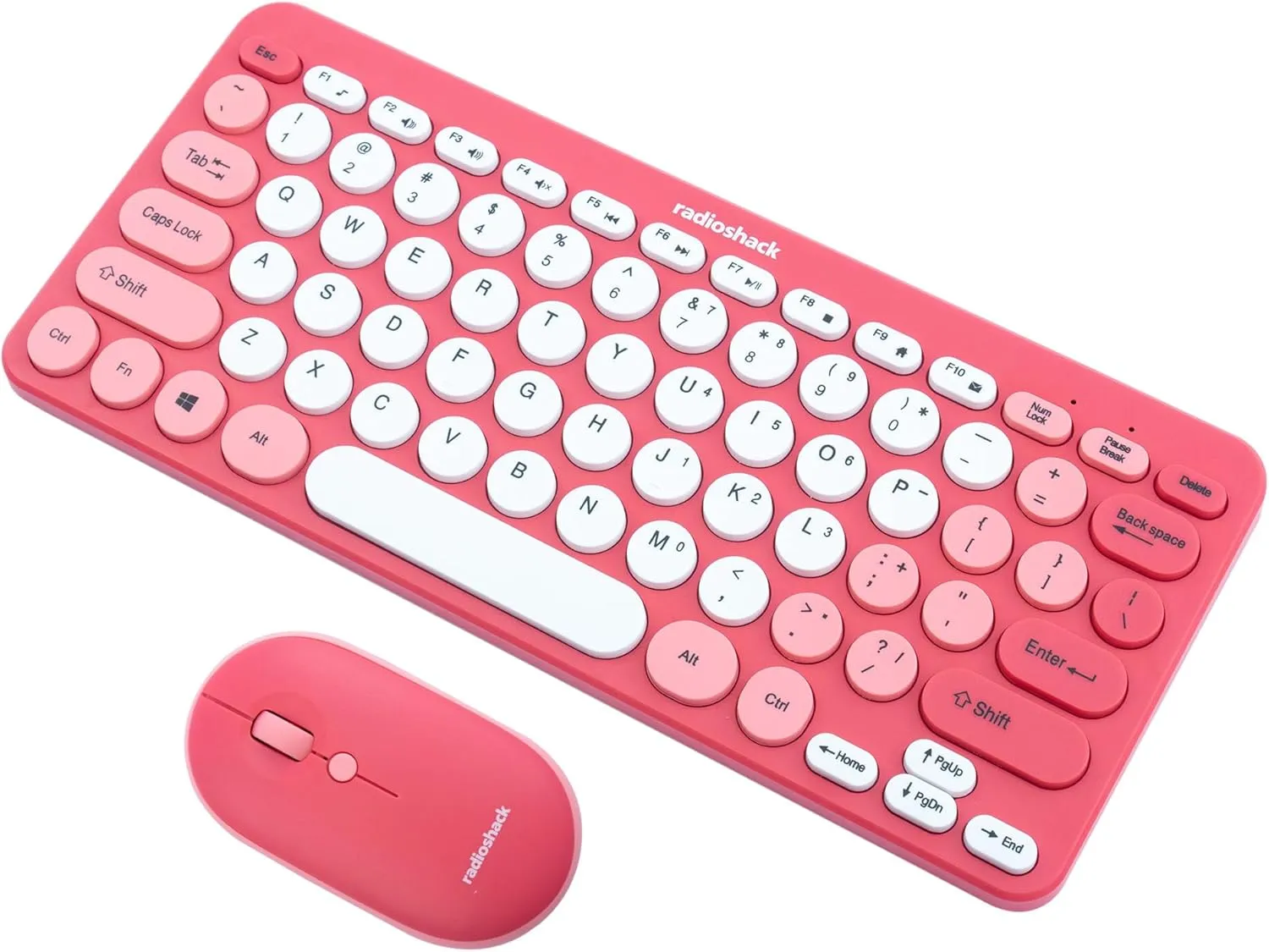 RadioShack Wireless Keyboard & Mouse Combo 2.4 G (Pink)