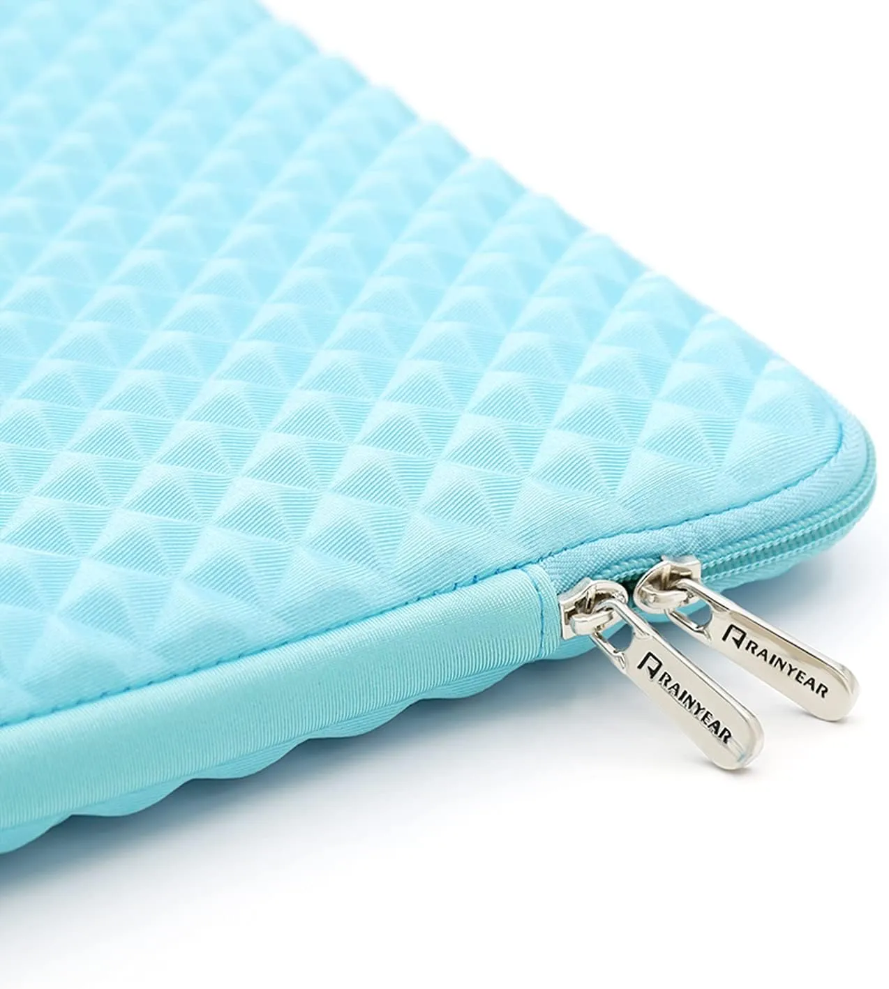RAINYEAR 16 Inch Laptop Sleeve Diamond Foam Shock Resistant Padded Protective Case Fluffy Lining Zipper Cover Carrying Bag Specially Compatible with New 16" MacBook Pro A2141 A2485 M1 M2 M3 M4(Blue)