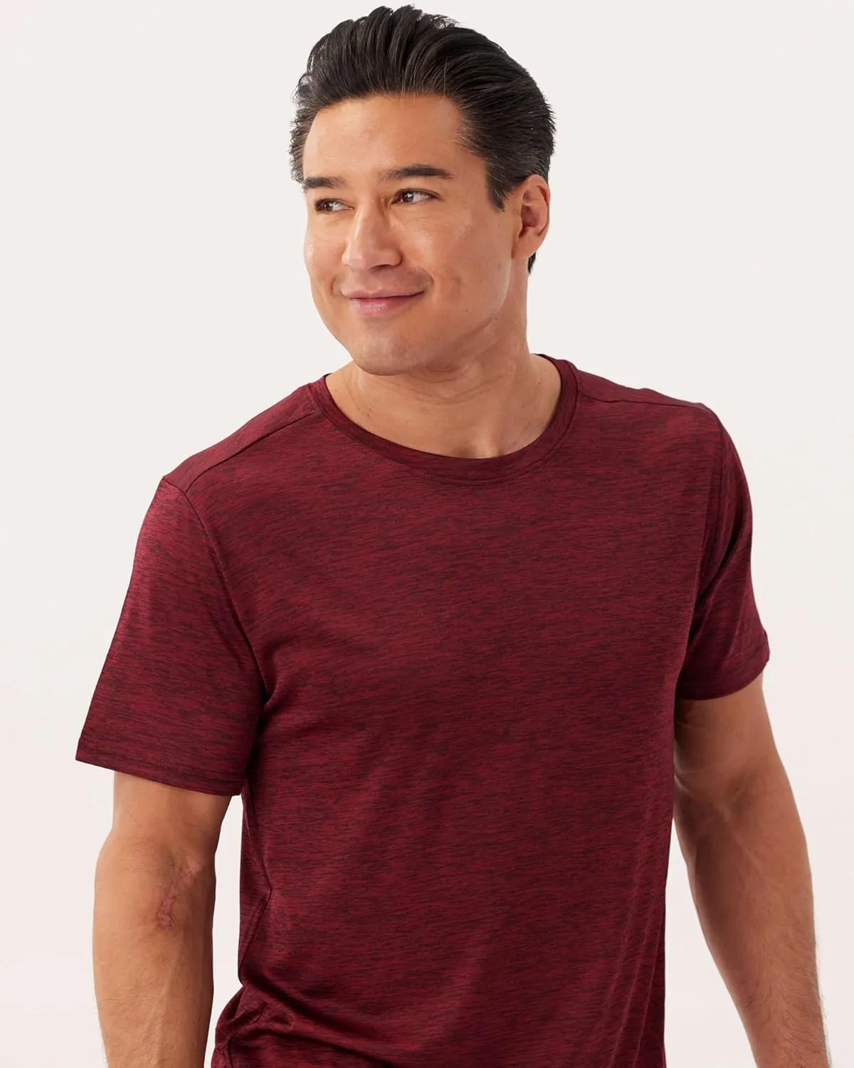 Real Essentials 5 Pack: Men’s Short Sleeve Dry Fit Active Crew Neck T Shirt - Athletic Running Gym Workout Tee Tops