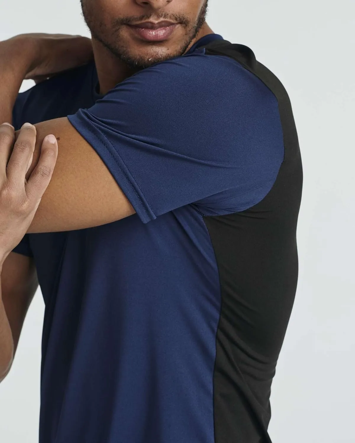 Real Essentials 5 Pack: Men’s Short Sleeve Dry Fit Active Crew Neck T Shirt - Athletic Running Gym Workout Tee Tops
