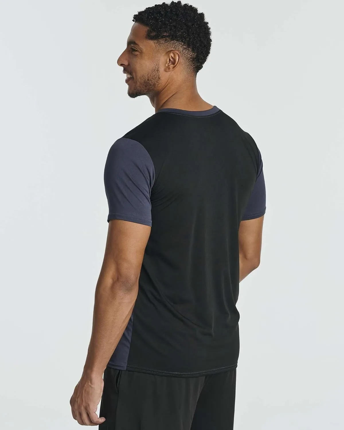 Real Essentials 5 Pack: Men’s Short Sleeve Dry Fit Active Crew Neck T Shirt - Athletic Running Gym Workout Tee Tops