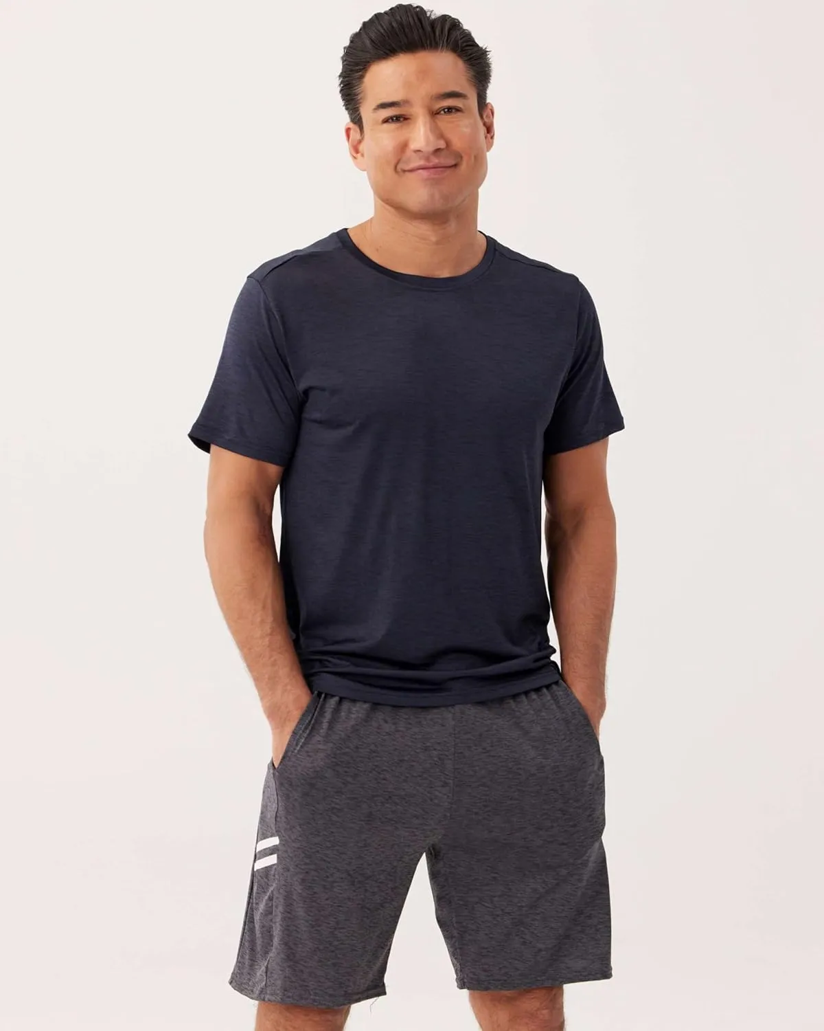 Real Essentials 5 Pack: Men’s Short Sleeve Dry Fit Active Crew Neck T Shirt - Athletic Running Gym Workout Tee Tops