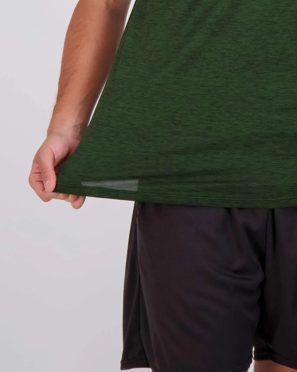 Real Essentials 5 Pack: Men’s Short Sleeve Dry Fit Active Crew Neck T Shirt - Athletic Running Gym Workout Tee Tops