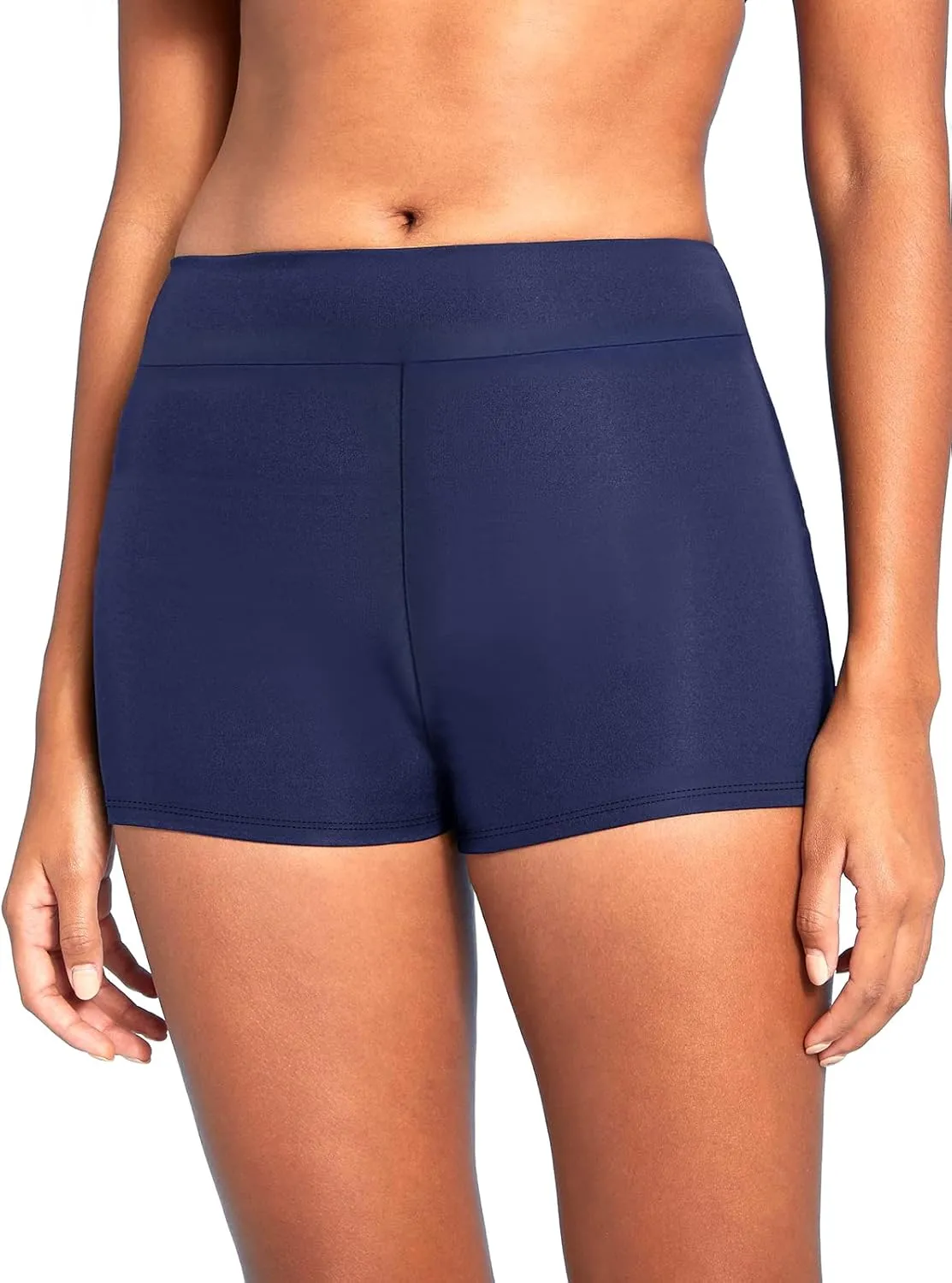 RELLECIGA Women's High Waisted Board Shorts Boyshorts Swim Bottoms Swim Shorts Women