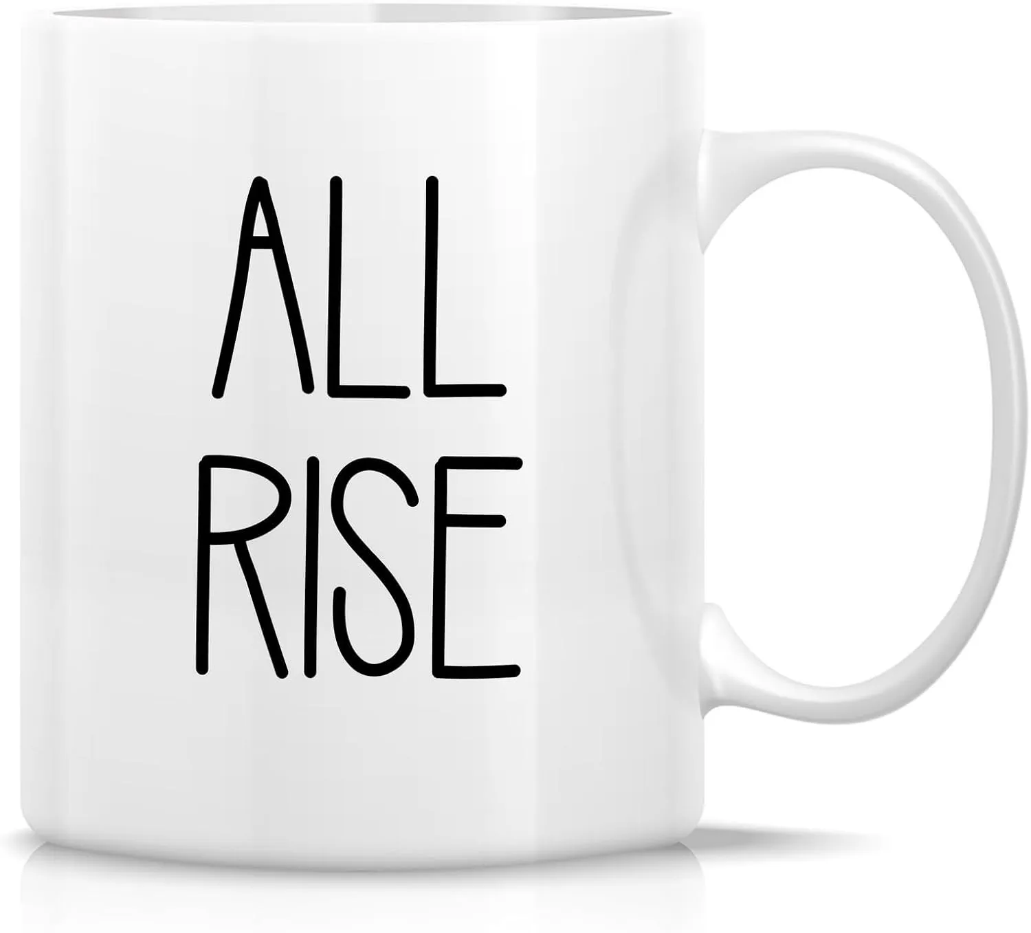 Retreez Funny Judge Mug - All Rise Mug - 11 Oz Ceramic Coffee or Tea Cup - Humorous Gift for Judges, Legal Professionals and Law Professionals - Appreciation, Birthdays, Holidays Gift For Men, Women