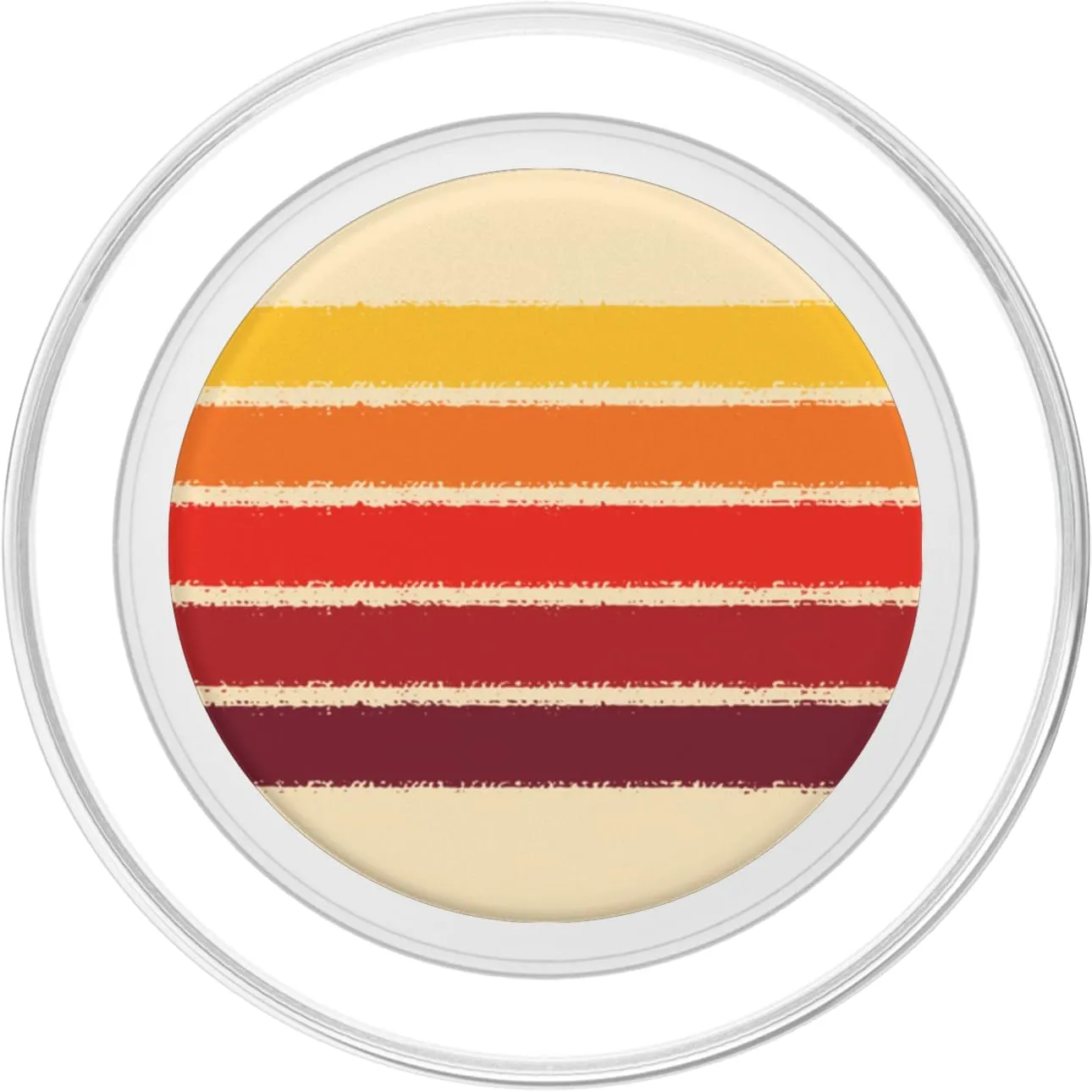 Retro Sunset Stripes 70s 80s Aesthetic Grunge Brush Stripe PopSockets PopGrip for MagSafe