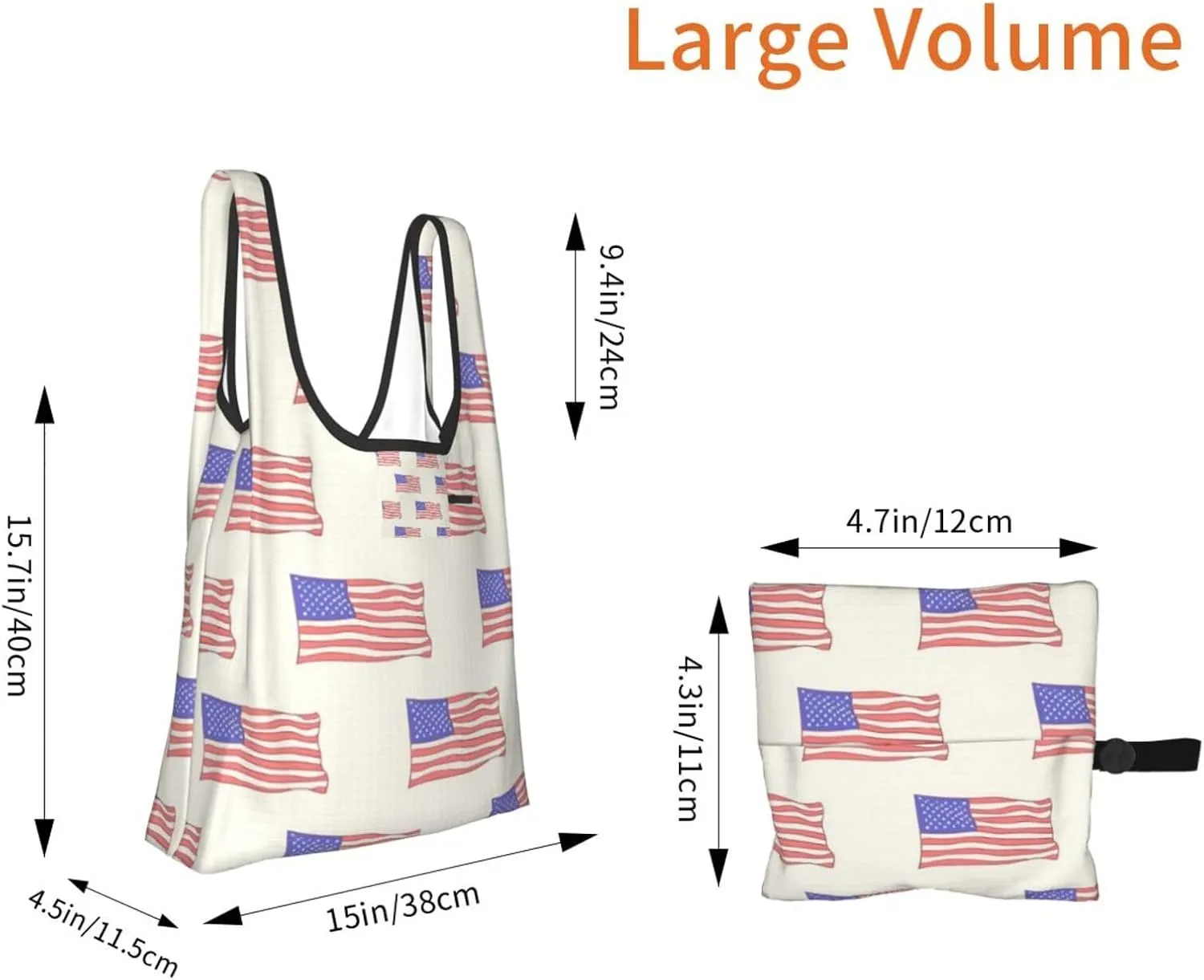 Reusable Grocery Shopping Bags Foldable, Suitble Shopping Holiday Trip, Mother's Day for Mom Cupcakes