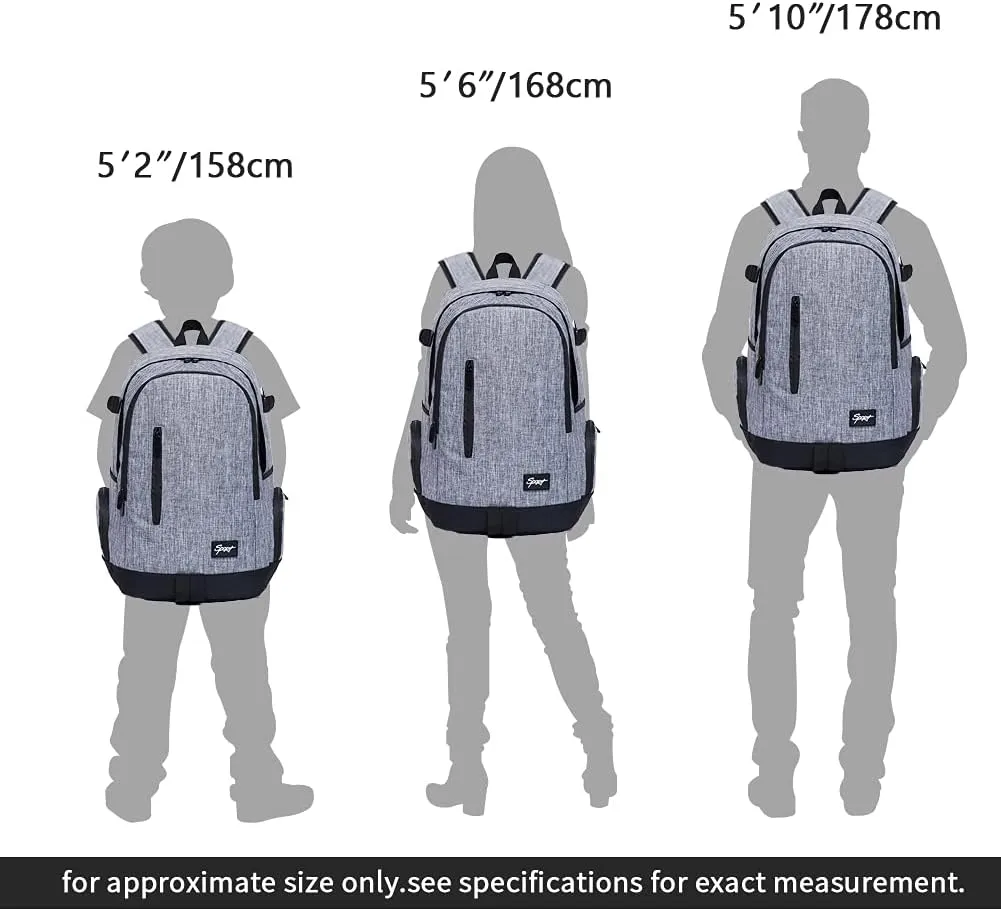 rickyh style School Backpack Travel Bag for Men & Women Lightweight College Back Pack with Laptop Compartmen