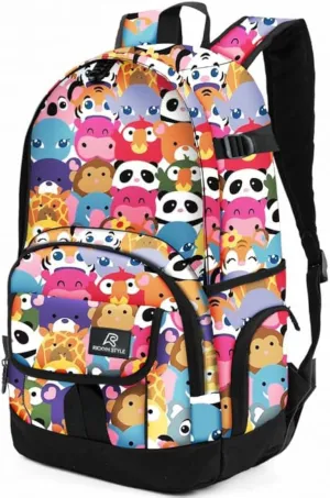 rickyh style School Backpack Travel Bag for Men & Women Lightweight College Back Pack with Laptop Compartmen