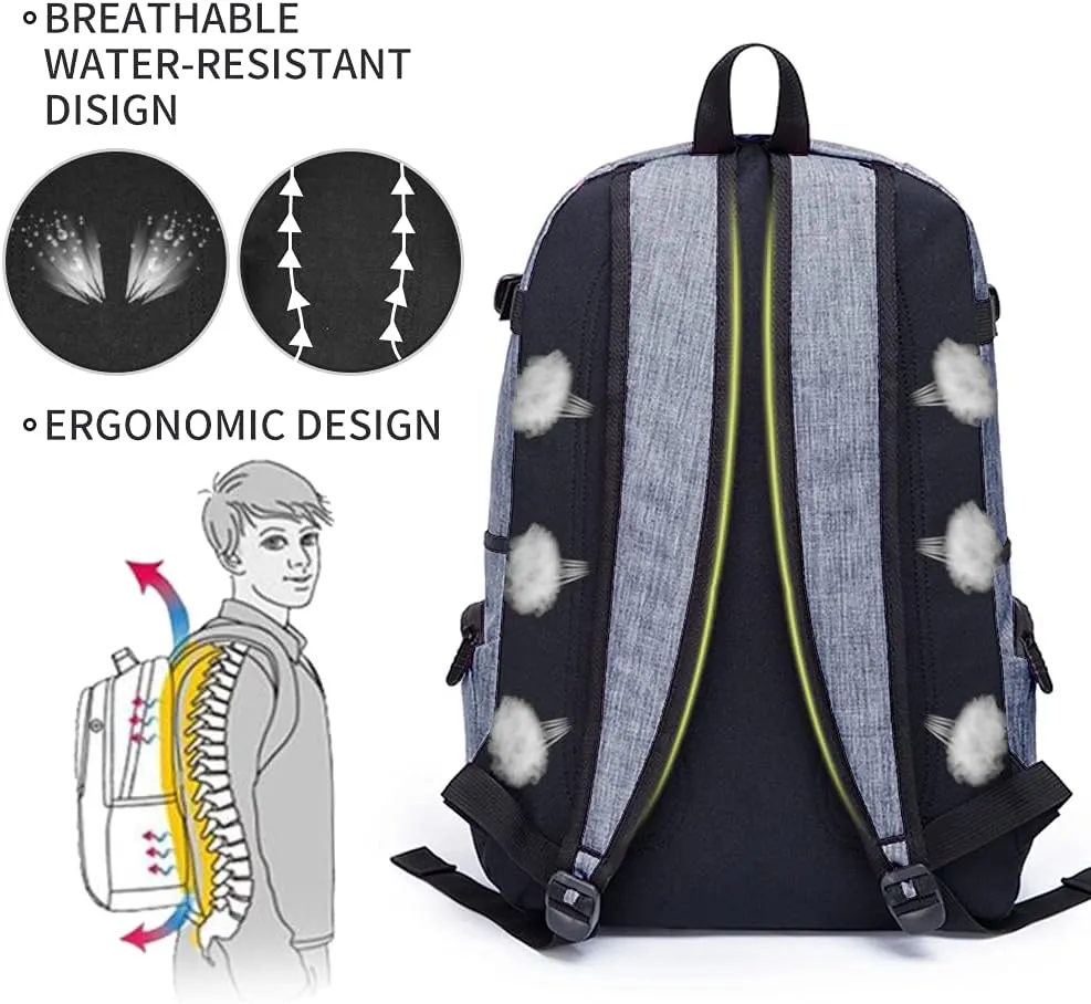 rickyh style School Backpack Travel Bag for Men & Women Lightweight College Back Pack with Laptop Compartmen