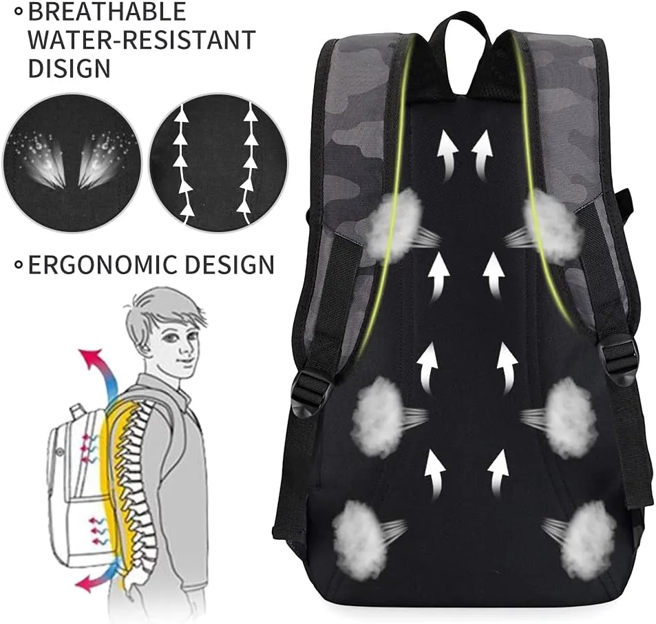rickyh style School Backpack Travel Bag for Men & Women Lightweight College Back Pack with Laptop Compartmen