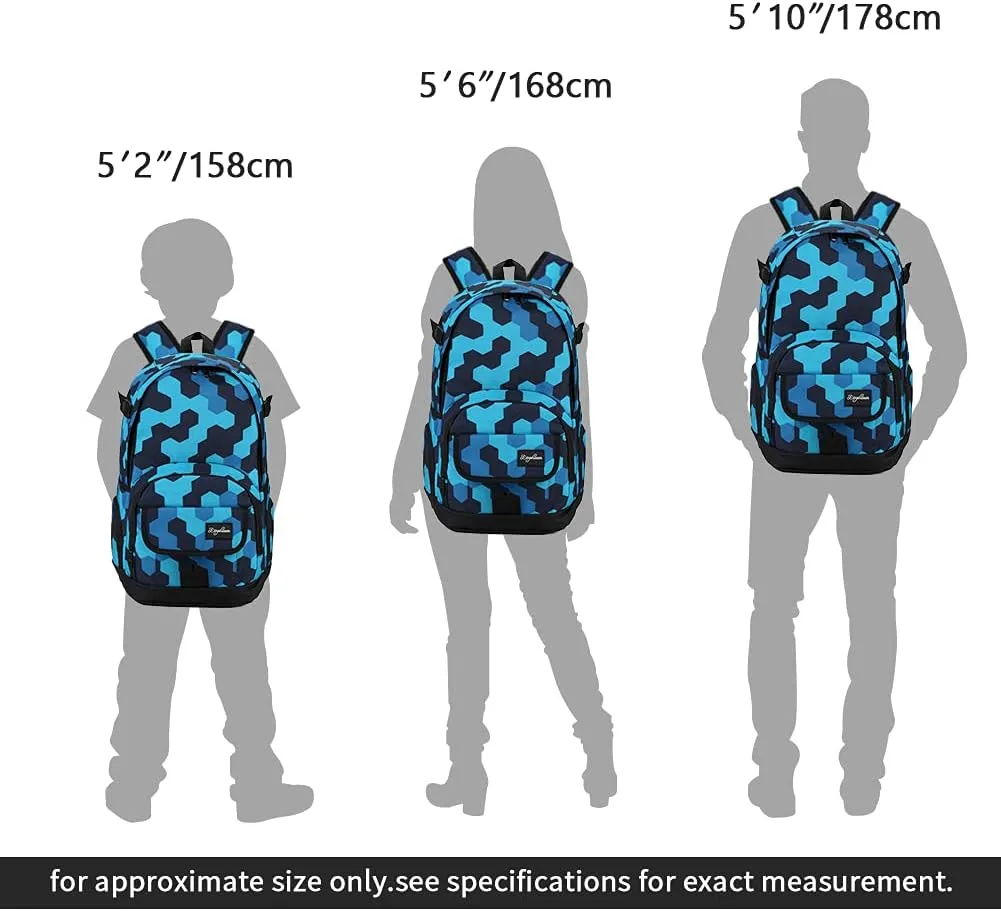 rickyh style School Backpack Travel Bag for Men & Women Lightweight College Back Pack with Laptop Compartmen